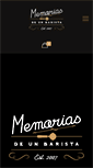 Mobile Screenshot of memoriasdeunbarista.com